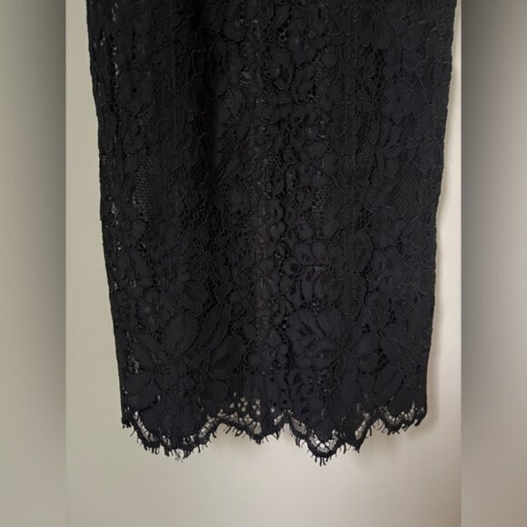 NEW Helsa Lace Column Dress Sheer Bustier Maxi Black | XS - Picture 11 of 16